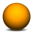orange Kugel 110x110